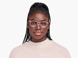 Wearing Glasses Low Bridge Eyeglasses Carlton Low Bridge Fit Eyeglasses In  Crystal