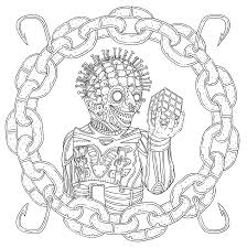 American horror story dots lines spirals: This Horror Coloring Book Brings Scary Movie Scenes To Life Nerdist