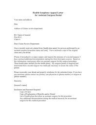Letter of medical necessity for orthotics sample. Appeal Letter Assistant Surgeon