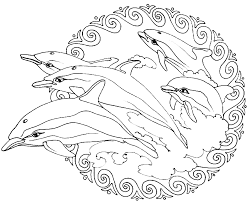 Welcome to our cute coloring page, the home of many appealing and silly pictures to keep you, your children or students happy and entertained for hours. Mandala To Color Animals Frees Dolphins Mandalas With
