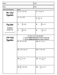 Plus each one comes with an answer key . Two Step Equations Notes Maze Activity By All Things Algebra Tpt