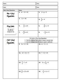 Gina wilson algebra special right triangles answer key. Two Step Equations Notes Maze Activity By All Things Algebra Tpt