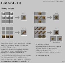1 2 5 Cart Mod Being Updated For 1 6 4 Minecraft Mods Mapping And Modding Minecraft Forum Minecraft Mods Minecraft Minecraft Crafting Recipes