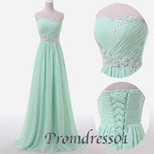 Light Green Chiffon Sweetheart Floor Length Prom Dress Bridal Dress From Sweetheart Dress Mint Green Prom Dress Green Prom Dress Mint Prom Dresses