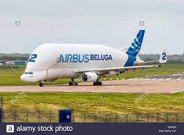 Beluga xl is powered by two. Transport Airbus Beluga Flugzeuge Anzahl 2 Hawarden Airport Stockfotografie Alamy