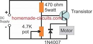 3 Simple Dc Motor Speed Controller Circuits Explained