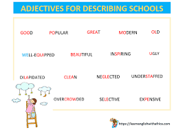 Maybe you would like to learn more about one of these? Vocabulary For Describing Schools With Examples Level A2 B1 Learn English With Africa