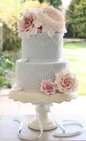 Wedding Cake Inspiration Light Blue Pink Flowers Wedding Cakes Vintage Pastel Wedding Cakes Wedding Cakes