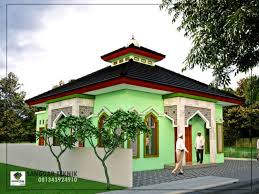 Menambahkan tanaman di pojok mushola dapat menambah kesejukan suasana 21. Gambar Desain Mushola Minimalis Sederhana Sanggar Teknik