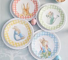 Fill nurseries and bedrooms with the youthful hues from pottery barn kids' fall/winter 2020 palette. Beatrix Potter Gingham Plates Easter Table Decor Pottery Barn Kids
