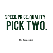 Speed Price Quality Pick Two Small Business Quotes Shopping Quotes Funny Quality Quotes