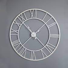 Large White Skeleton Wall Clock New In Windsor Browne Large White Clock Large White Wall Clock Metal Wall Clock