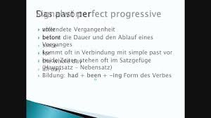 The past perfect is formed using had + past participle. Das Past Perfect Progressive Englisch Youtube
