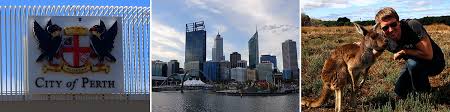 Perth lies along the estuary of the swan river, 12 miles (19 km) above that river's mouth, which forms the inner harbour of neighbouring fremantle. Perth Sehenswurdigkeiten Kangurus Auf Heirisson Island Australien
