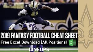Printable Projections Espn Fantasy Football 2019 Fantasy Football Cheat Sheet Download Free Excel Draft Sheet Amp Ikimaru Com