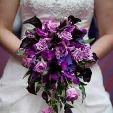 You rarely see it on general sale in florists and certainly not in. Stylish Purple Bridal Bouquets That Sizzle