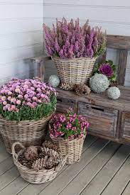 Visit homebase online and check out our stunning garden pots & planters range. Pretty Wicker Basket Flower Pots Country Garden Decor Garden Containers Container Gardening