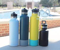 Straw Lid Silicone Flex Boot Set For Hydro Flask Standard Mouth 18 Onemissionx
