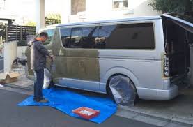 ハイエースをオリーブカーキで全塗装した事例 刷毛 ハケ ローラーで車をdiyで全塗装しよう ハイエース トヨタハイエース 車