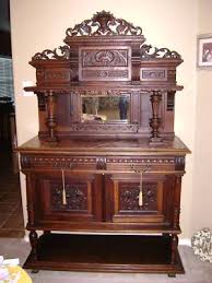 Antique Ornate Buffet Sideboard 1800 S