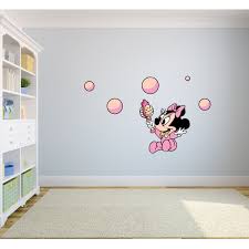 Mickey mouse's faithful canine friend, pluto, is now here in wall decal form! Baby Minnie Mouse Mickey Mouse Cartoon Character Wall Graphic Decal Sticker Vinyl Mural Baby Kids Room Bedroom Nursery Kindergarten School House Home Wall Art Design Removable Peel And Stick 10x8 Inch