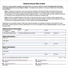 Once completed and signed, it may be used as proof to your local department of motor vehicles (dmv) that a sale occurred. Free 12 Sample Vehicle Bill Of Sale Templates In Pdf Ms Word