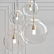 3d Crystal Pendant Light Cgtrader