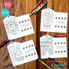 Valentine Bookmark Crayon Holder Svg Files For Silhouette Cricut