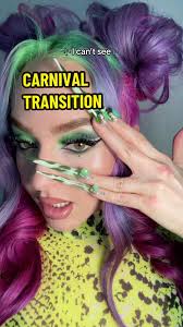 ALL IN MY EYES, I CAN’T SEE 👁️👄👁️ hair transformation done by @elissa  wolfe #makeuptransition #carnival #playboycarti #icantsee  #carnivaltransition #hairtransformation #greeneyes