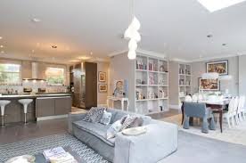 open plan kitchen living room