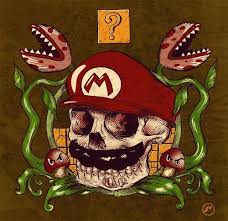 Awesome Pics Mario Skull By Ramsey Sibaja Mario Band Posters Skull