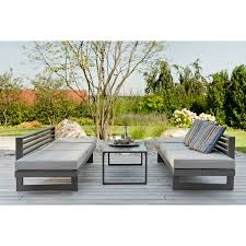 Warum soll es auf der terrasse eigentlich nicht genauso gemütlich sein, wie im wohnzimmer? Stern Holly New Holly Lounge Liege Gestell Aluminium