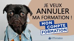 Vous devez vous connecter à. Annulation D Une Formation Via Mon Compte Formation Rappel Des Regles