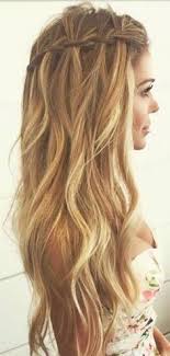 Cute And Easy Everyday Braids Braided Prom Hair Waterfall Braid Hairstyle Hair Styles