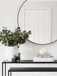 Pin By Iwona Majdanska On College Dorm Black Round Mirror Round Mirror Decor Living Room Mirrors