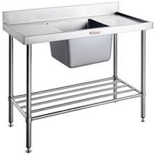 simply stainless single sink benches