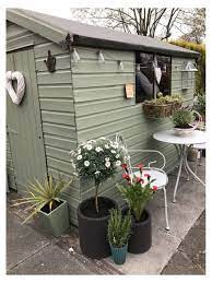 Garden Shed Colours Inspiration Gardenshedcoloursinspiration Another Good Grey Green For Painting In 2021 Painted Garden Sheds Garden Shed Colours Cottage Garden