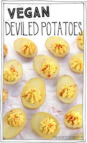 Vegan Deviled Potatoes Recipe Vegan Party Food Food Vegan Eating