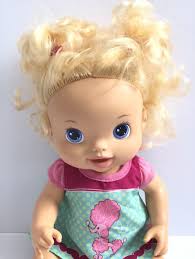Hasbro 2011 Baby Alive Doll Blonde Hair Blue Eyes Sun Dress 14" Beautiful  Now