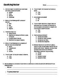 Classifying Matter Properties Of Matter Matter Science States Of Matter