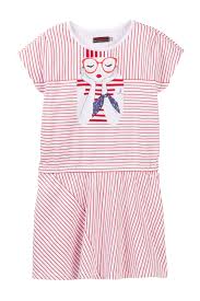 Catimini Girl Graphic Striped Dress Little Girls Big Girls Nordstrom Rack