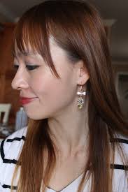 lovely bow tie swarovski crystal hook earrings