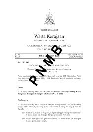 Dbp, law, laws, bylaws, lawful, society, unlawful. Pdf Warta Kerajaan Government Of Selangor Gazette Published By Authority Chen Ks Academia Edu