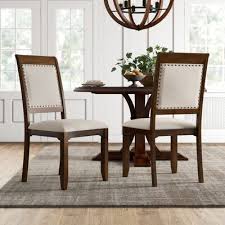 Birch Lane Murfield Upholstered Dining Chair Dining Chairs Solid Wood Dining Chairs Upholstered Dining Chairs