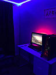 I Also Have An Led Strip That Goes Around My Room Adding Some Flair Led Lighting Bedroom Led Room Lighting Led Strip Lighting