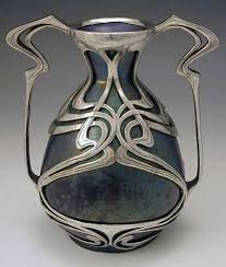 Zsolnay Art Nouveau Pewter Mounted Ceramic Vase Art Nouveau Design Art Nouveau Art Deco