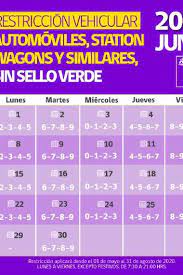 Jun 25, 2021 · conozca los cambios que aplicarán en la restricción vehicular hasta el 11 de julio viernes 04 junio, 2021 el lunes 7 de junio podrán circular números pares, martes impares y así sucesivamente. Restriccion Vehicular De Junio Revisa El Calendario Del Ministerio De Transportes La Tercera