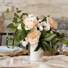 Centerpieces ~ custom designed or rentals. Large Centerpiece Silk Stem Collective Rent Wedding Flowers