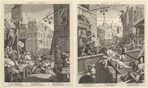 Gin lane, 1751 by william hogarth. Beer Street And Gin Lane Wikipedia
