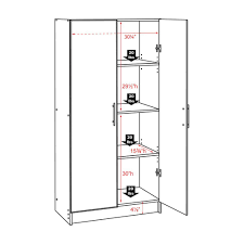 This wide shaker style will create a clean classic feel in any kitchen. Prepac Wood Freestanding Garage Cabinet In White 32 In W X 65 In H X 16 In D Wes 3264 The Home Depot Storage Cabinet Storage Cabinet Shelves Storage Cabinets
